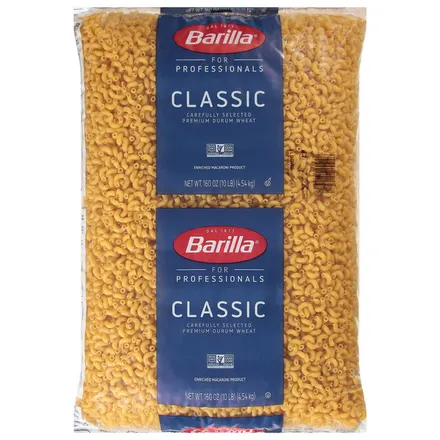 Representative Dry Groceries product: Barilla - Elbow Pasta - 2/10 lb