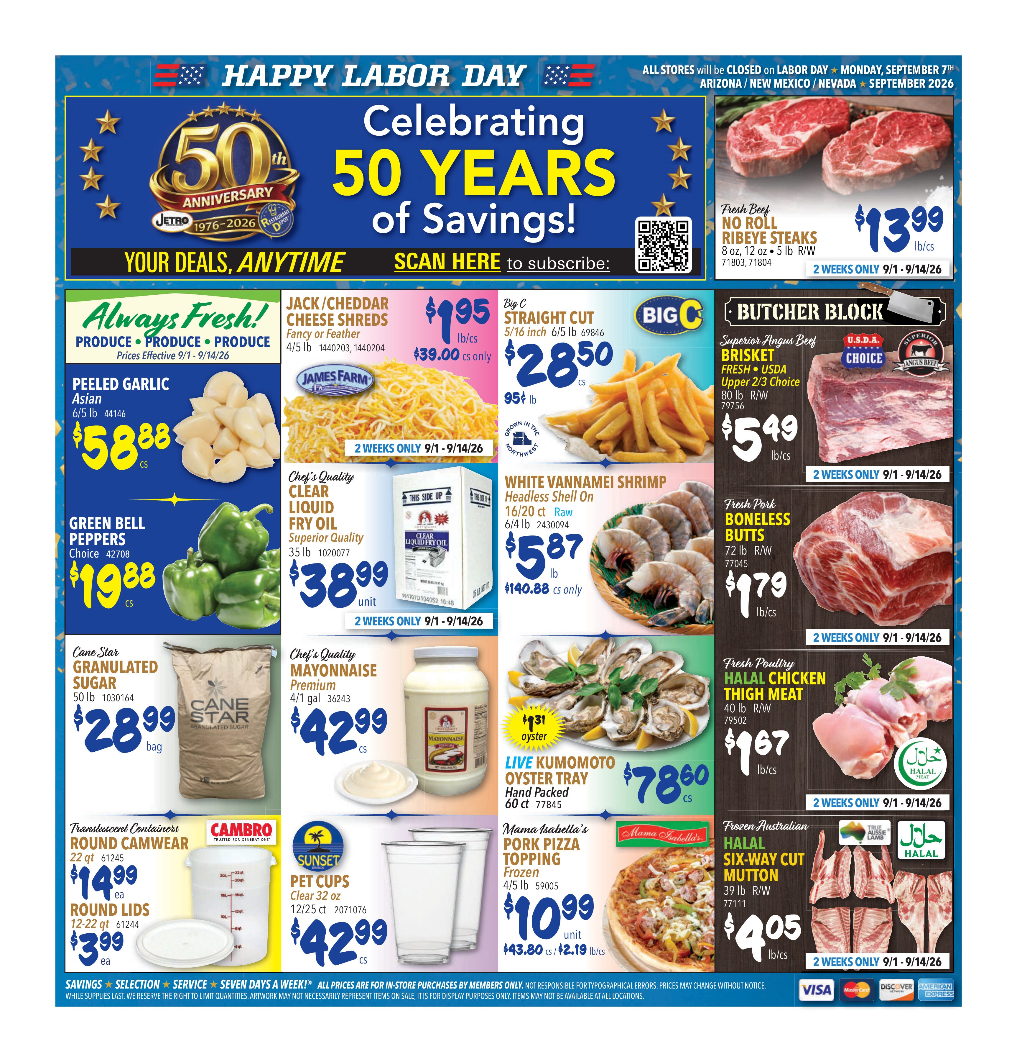 September 2026 Restaurant Depot regional flyer page 1 of 16. Read the printed offer dates on the page.